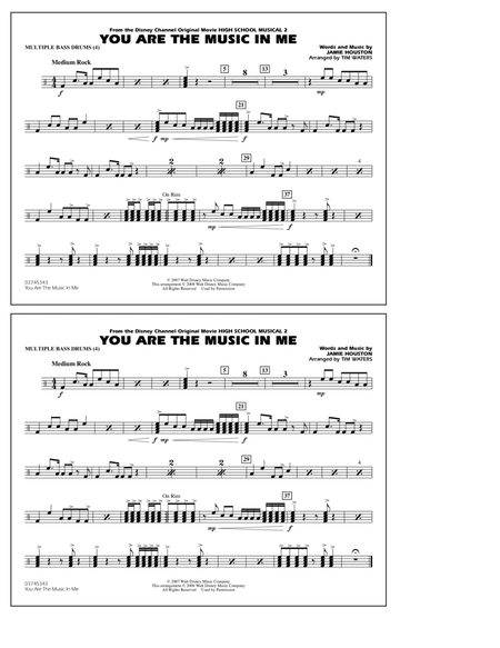 You Are the Music In Me (from High School Musical 2) - Multiple Bass Drums