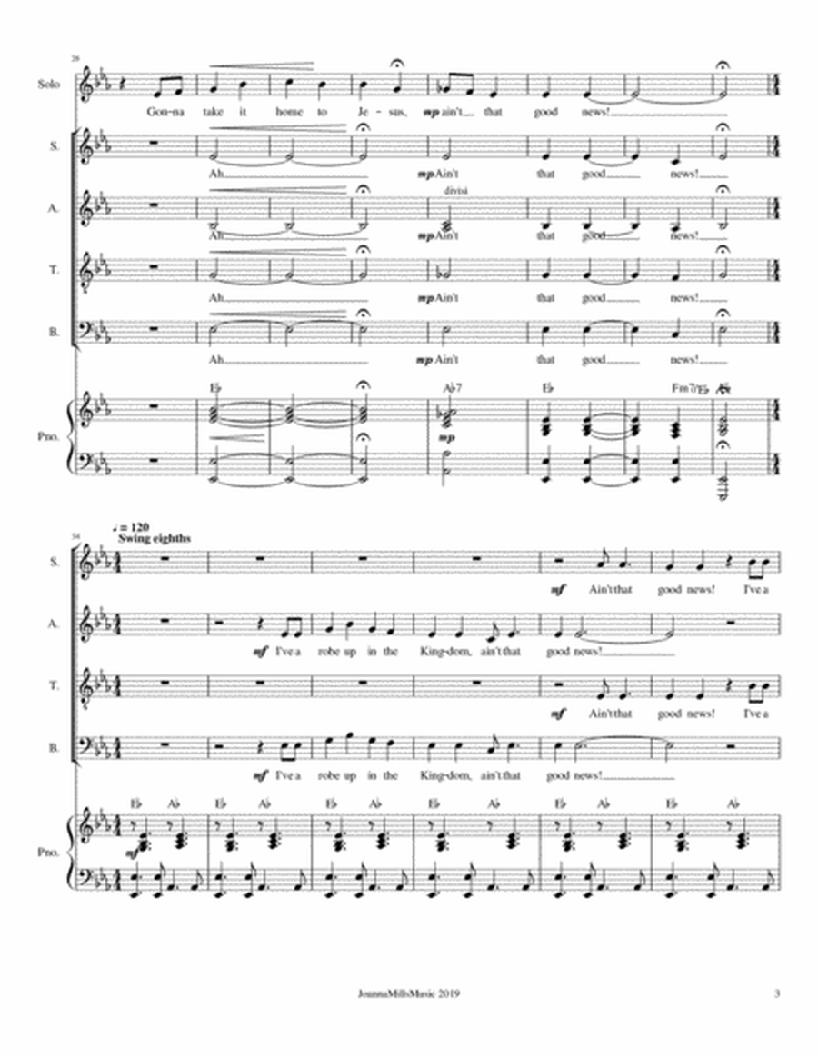 5 Easy Traditional Spirituals for SATB Choir image number null