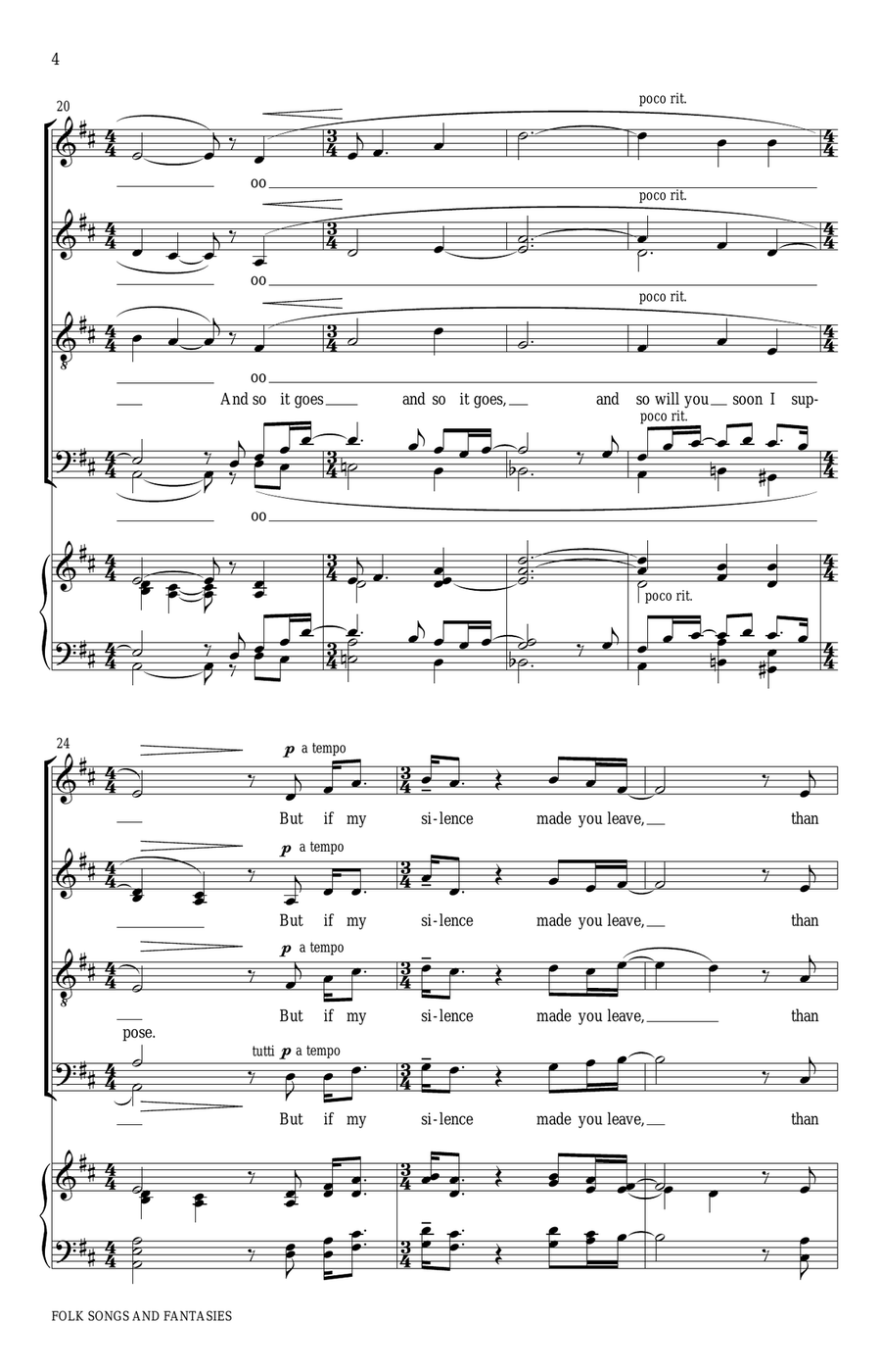 And So It Goes 4-Part scores gallery preview page 4