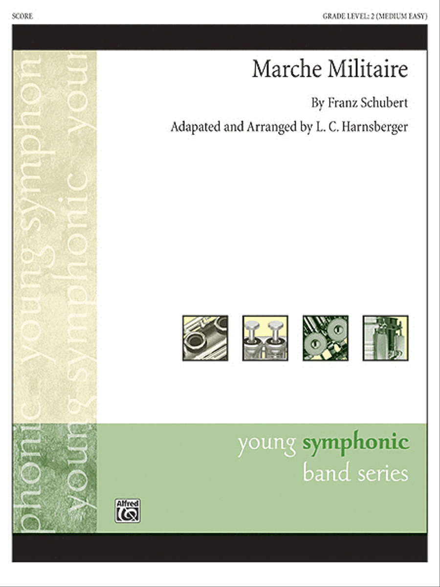 Marche Militaire Concert Band scores gallery preview page 1