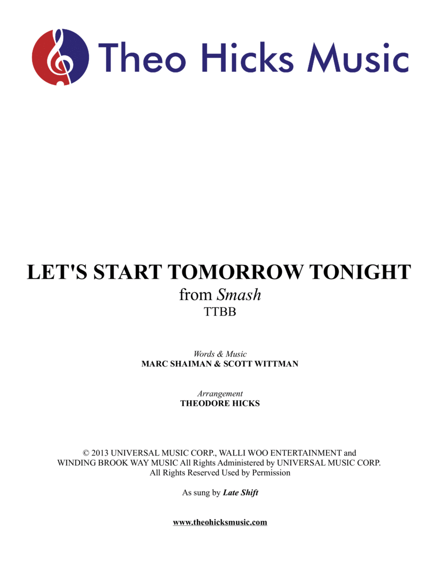 (let's Start) Tomorrow Tonight