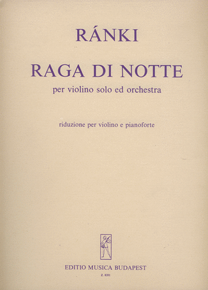 Book cover for Raga di notte