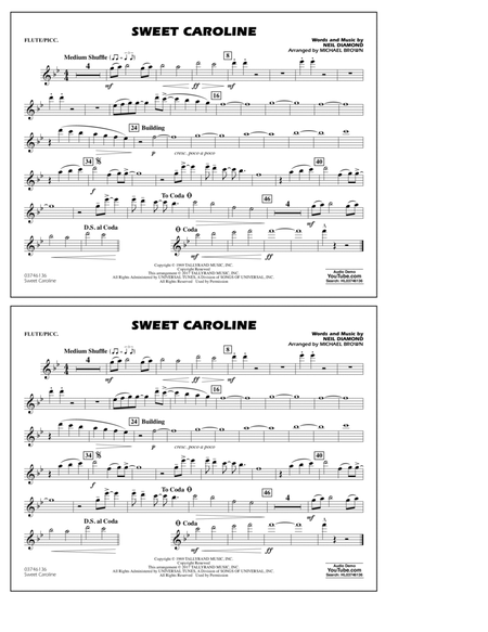 Sweet Caroline - Flute/Piccolo