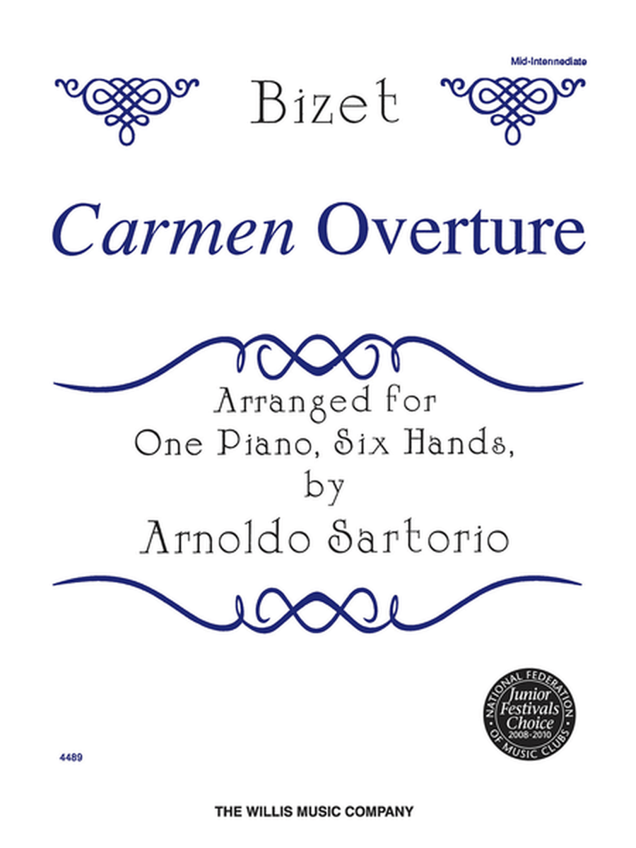 Carmen Overture Piano scores gallery preview page 1