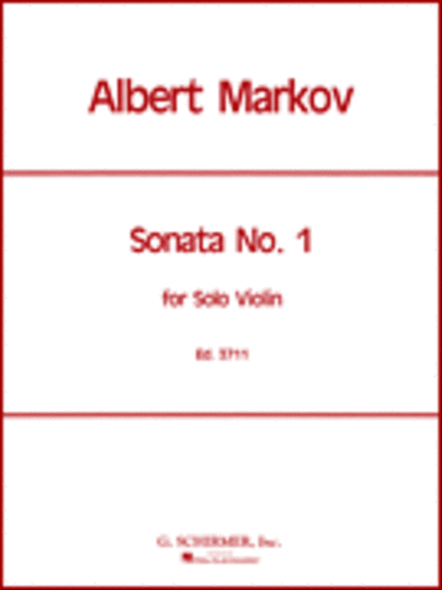 Sonata No. 1 Violin Solo scores gallery preview page 1