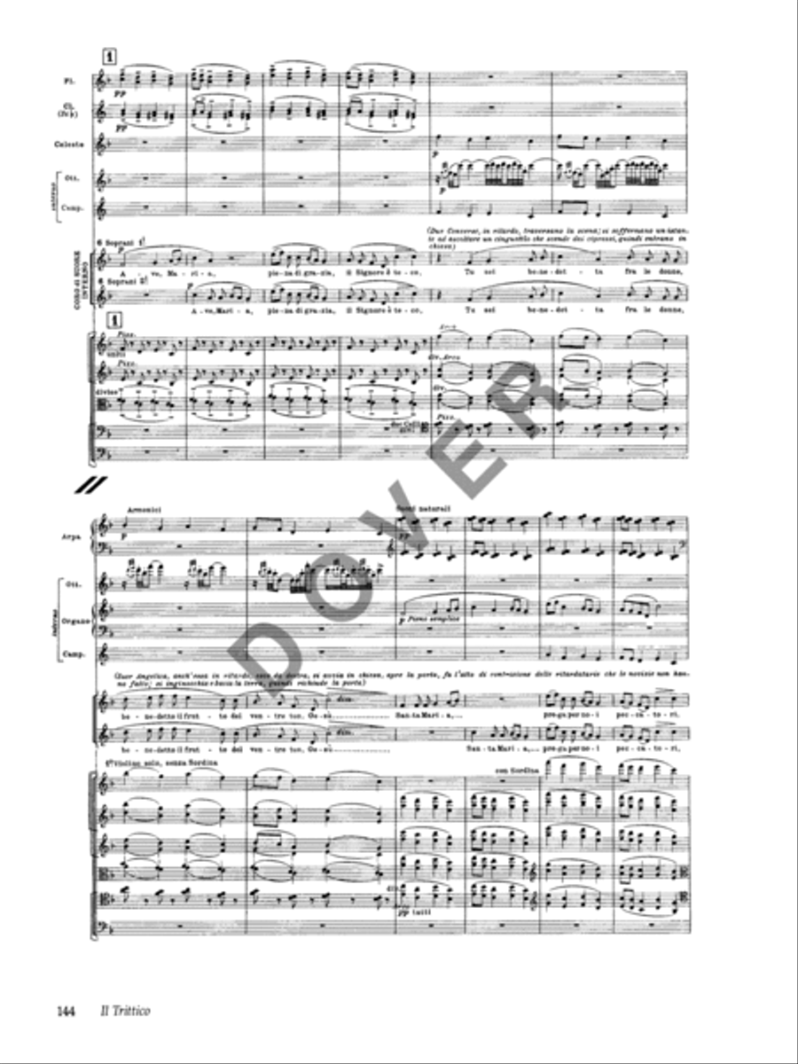 Il Trittico in Full Score -- Il Tabarro / Suor Angelica / Gianni Schicchi Voice scores gallery preview page 7