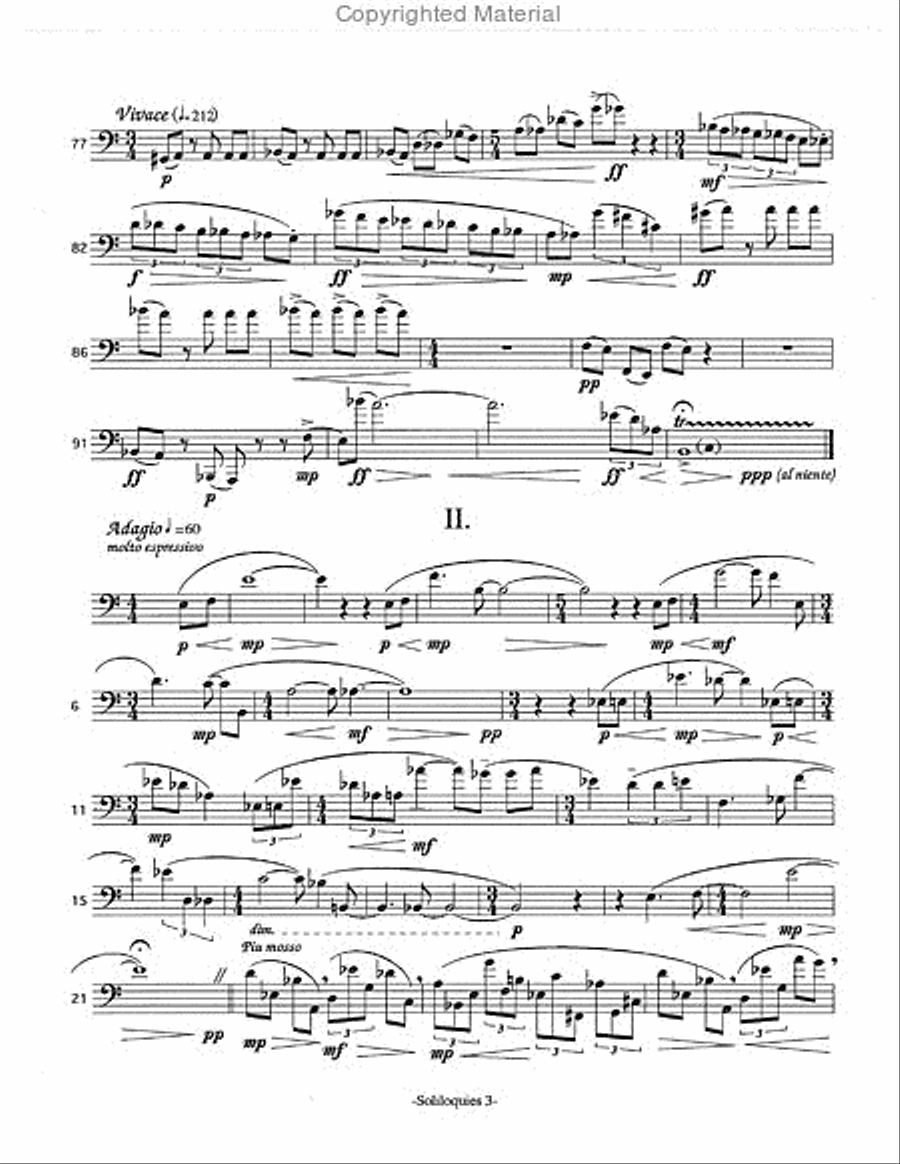 Soliloquies Euphonium scores gallery preview page 3