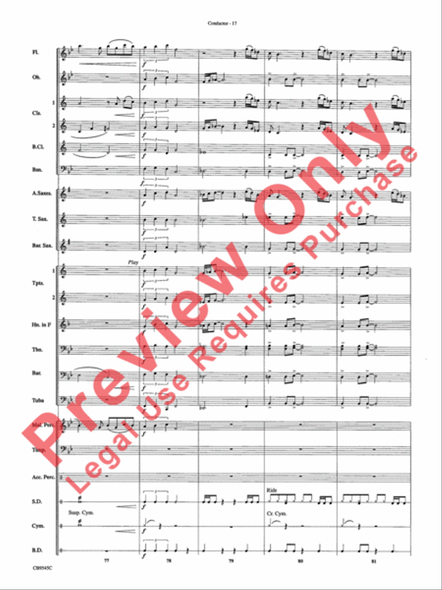 James Bond Returns Concert Band scores gallery preview page 20