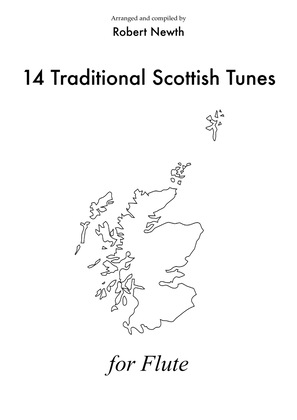 Book cover for 14 Traditional Scottish Tunes for Flute