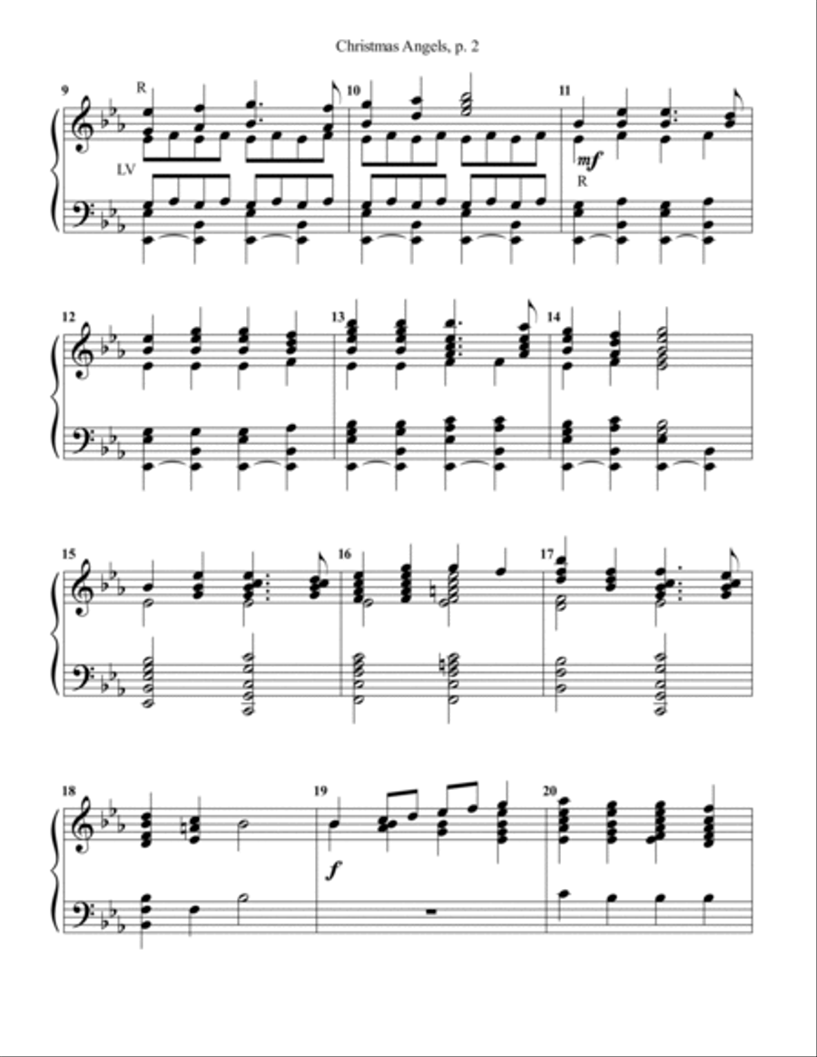 Christmas Angels Handbell Choir scores gallery preview page 2