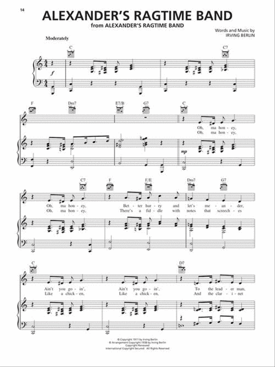 Irving Berlin Anthology – 2nd Edition Piano, Vocal, Guitar scores gallery preview page 14
