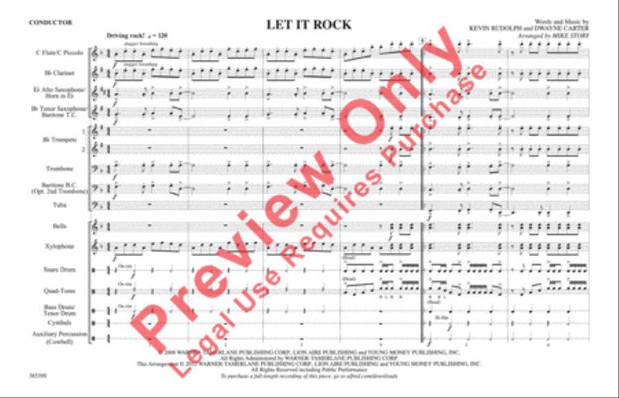 Let It Rock Marching Band scores gallery preview page 2