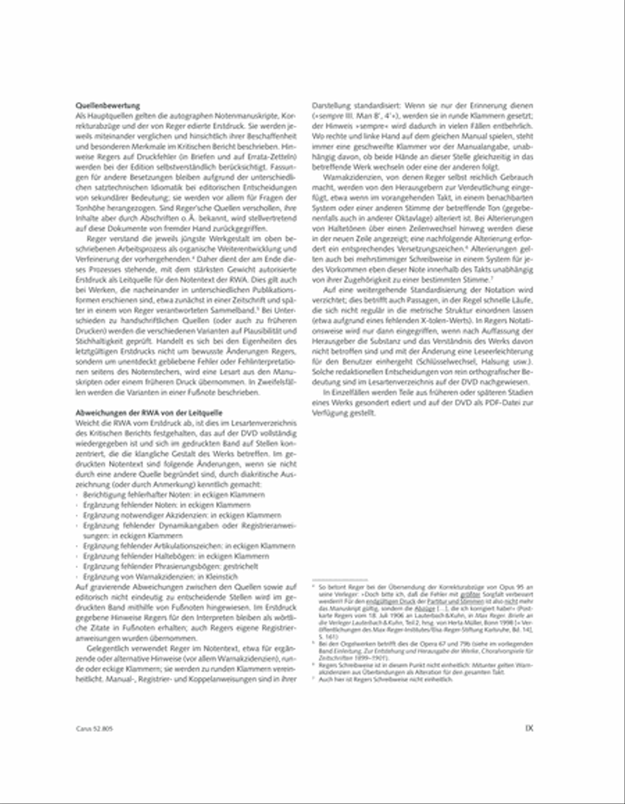 Reger Edition of Work, vol. I/5: Organ pieces I Organ Solo scores gallery preview page 8