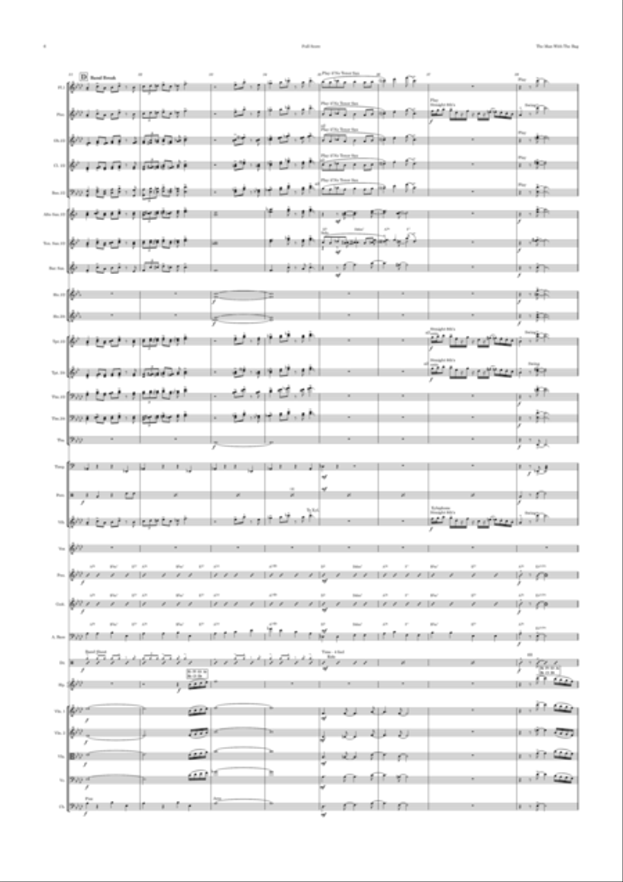 (everybody's Waitin' For) The Man With The Bag Full Orchestra scores gallery preview page 6