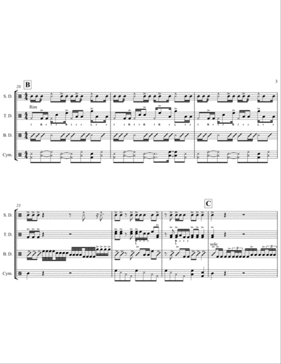 Nessie Nessie Drum Set scores gallery preview page 3