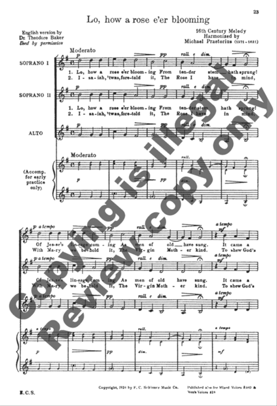 National Christmas Carols 4-Part scores gallery preview page 12