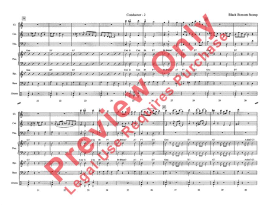 Black Bottom Stomp Jazz Ensemble scores gallery preview page 9