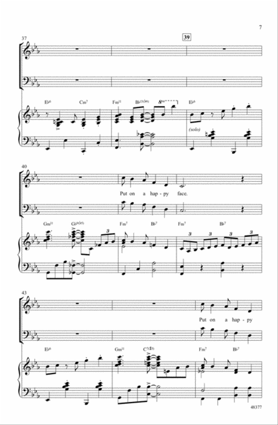 Happy Face Medley Choir scores gallery preview page 6