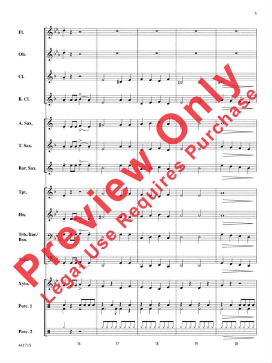 Doctor Boo! Doctor Boo! Concert Band scores gallery preview page 6