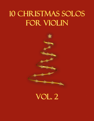 Book cover for 10 Christmas Solos for Violin (Vol. 2)