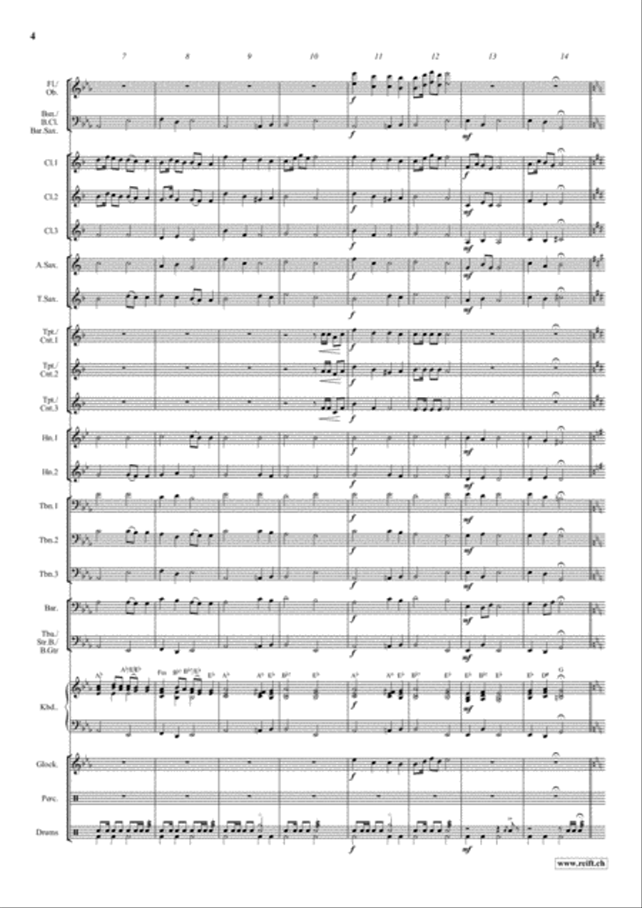 Swiss Holiday Concert Band scores gallery preview page 5