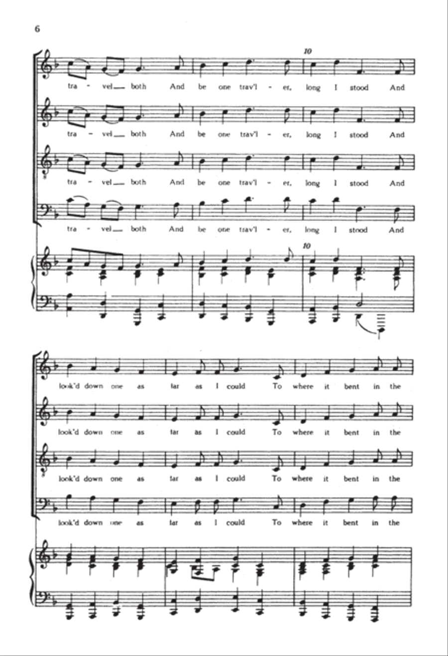 The Road Not Taken 4-Part scores gallery preview page 6