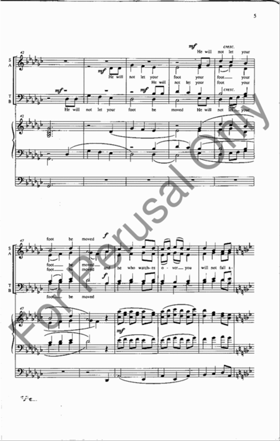 I Lift Up My Eyes To The Hills 4-Part scores gallery preview page 4