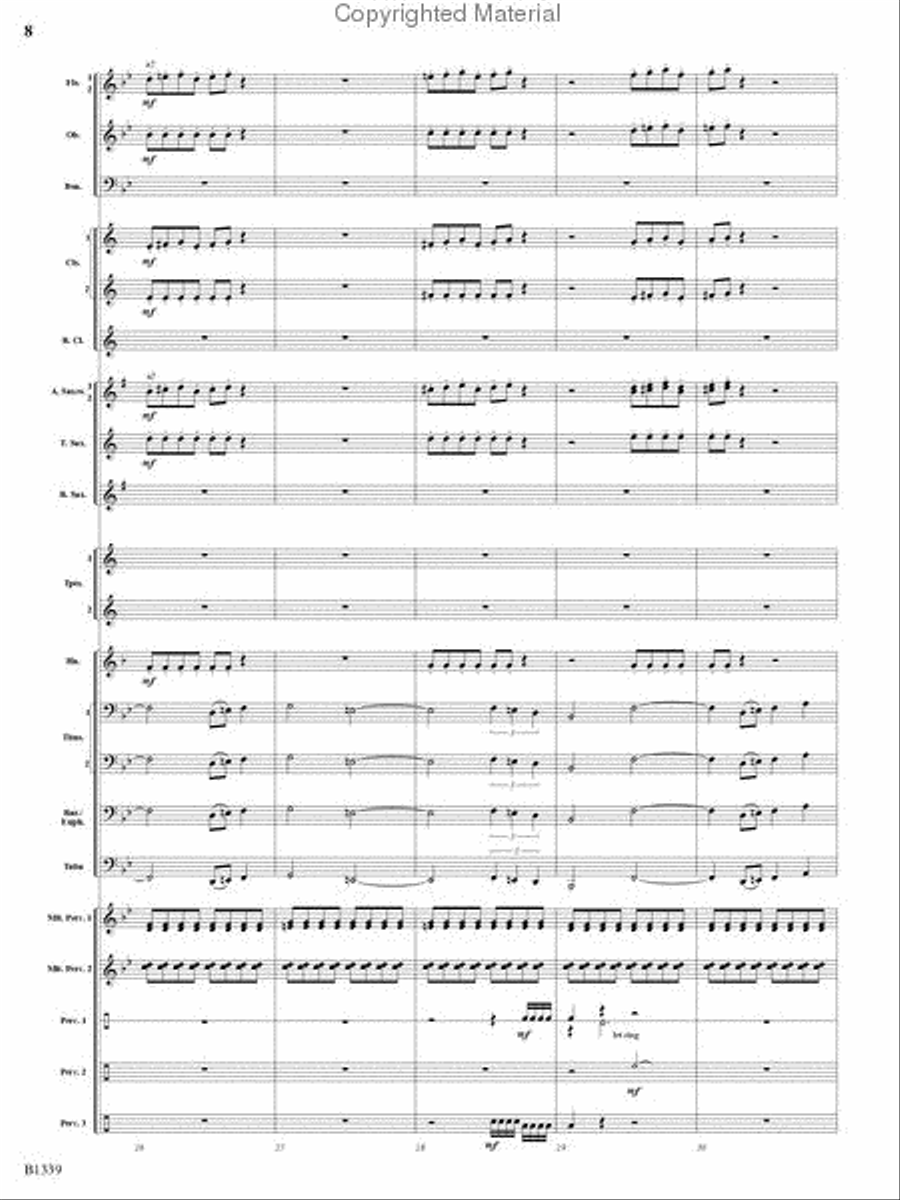 The Impossible Machine Concert Band scores gallery preview page 7