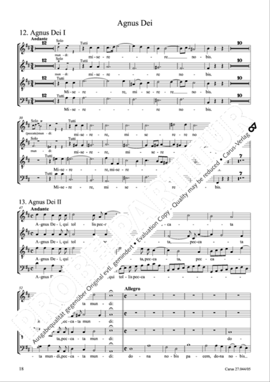 Messa per il Santissimo Natale 4-Part scores gallery preview page 19