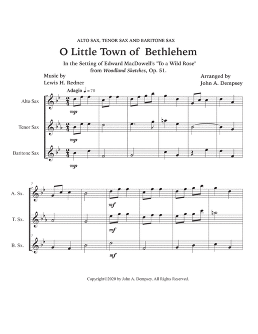 O Little Town of Bethlehem (Sax Trio: ATB) image number null