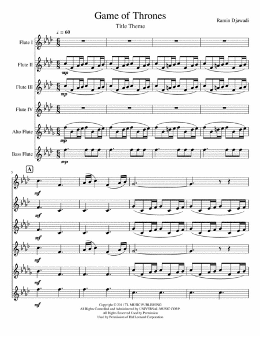 Game Of Thrones Woodwind Ensemble scores gallery preview page 2
