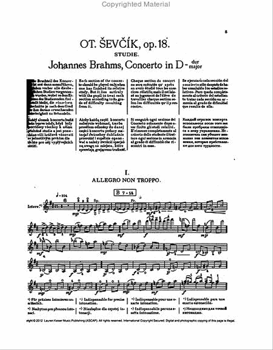 Violin Concerto in D Major Violin Solo scores gallery preview page 2