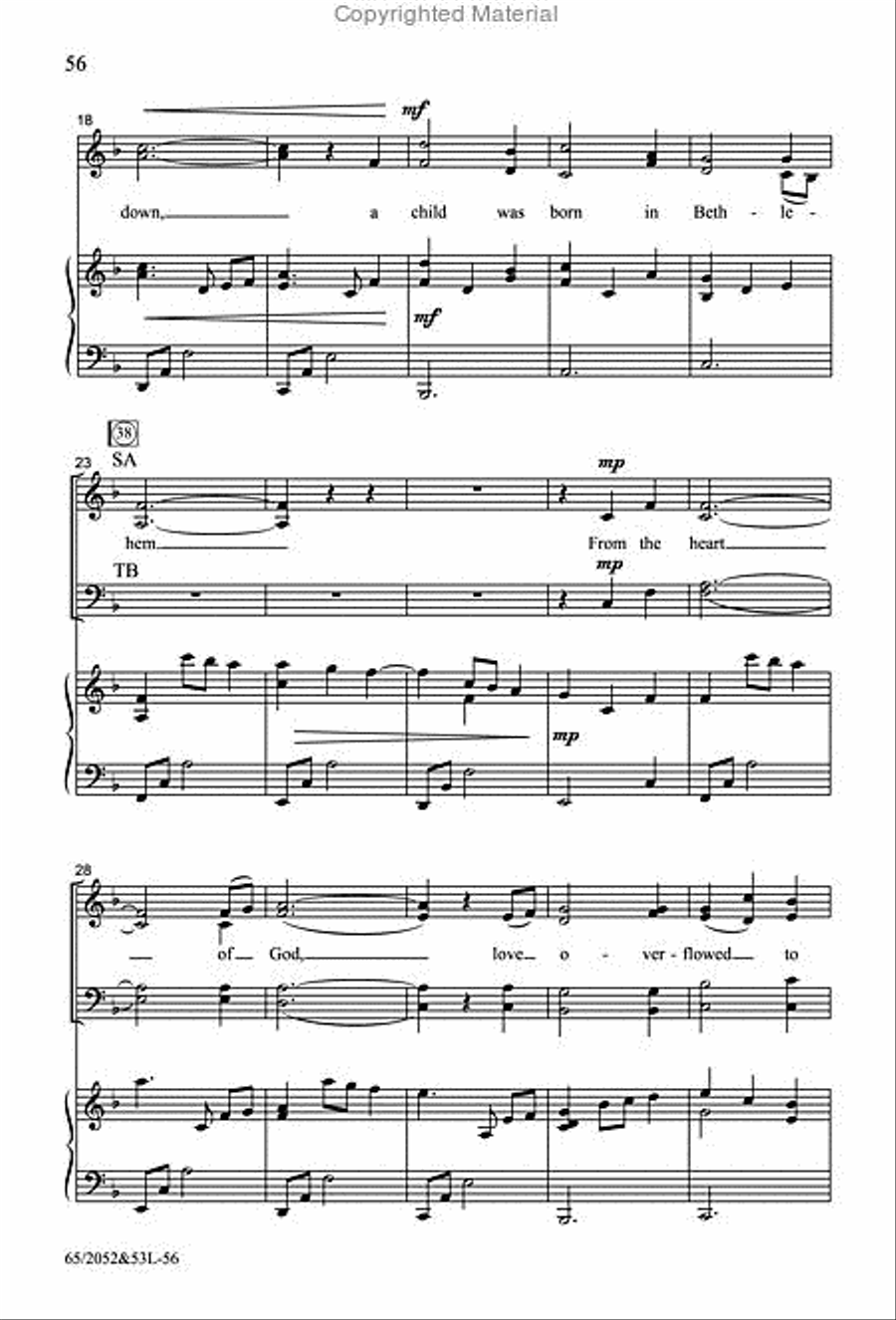 The Heart of Christmas - SATB Score with Performance CD 4-Part scores gallery preview page 14
