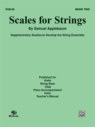 Book cover for Scales for Strings, Book 2