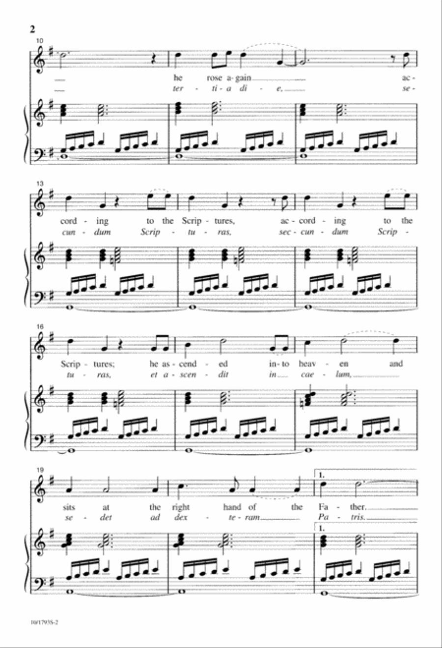 And on the Third Day, He Rose Again 4-Part scores gallery preview page 2