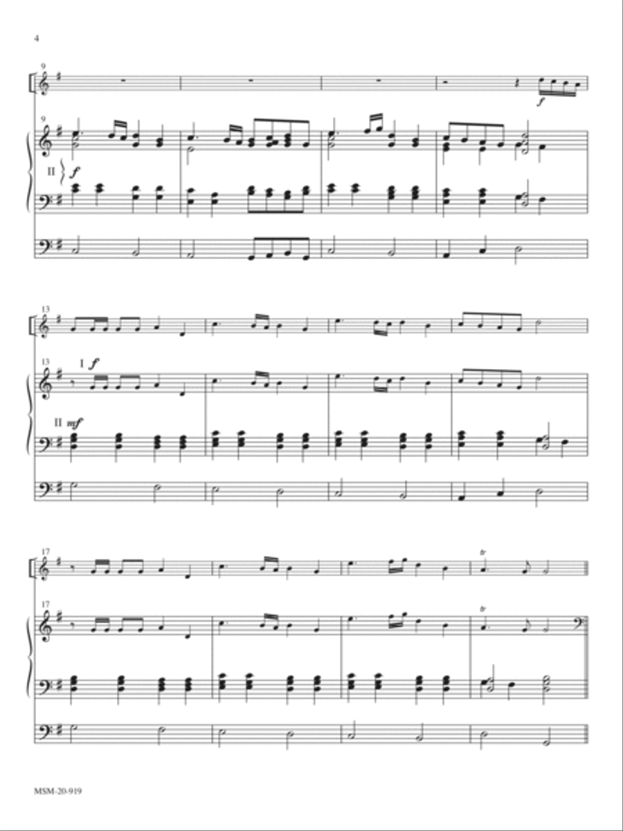 Trumpet Tune in G Trumpet Solo scores gallery preview page 2