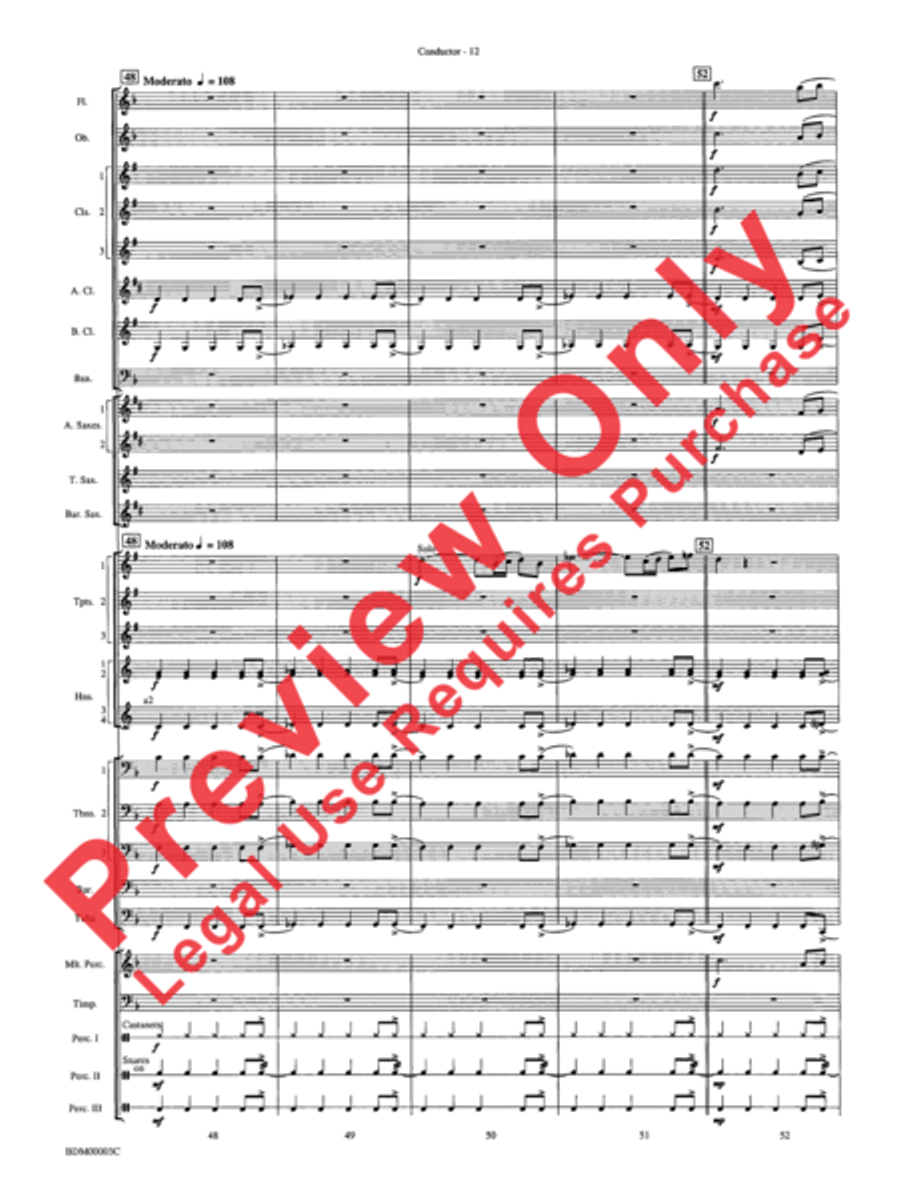 Overture de Argentina Overture de Argentina Concert Band scores gallery preview page 14