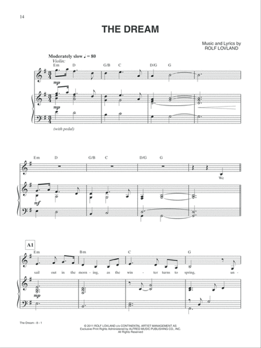 Secret Garden -- Winter Poem Piano, Vocal, Guitar scores gallery preview page 4