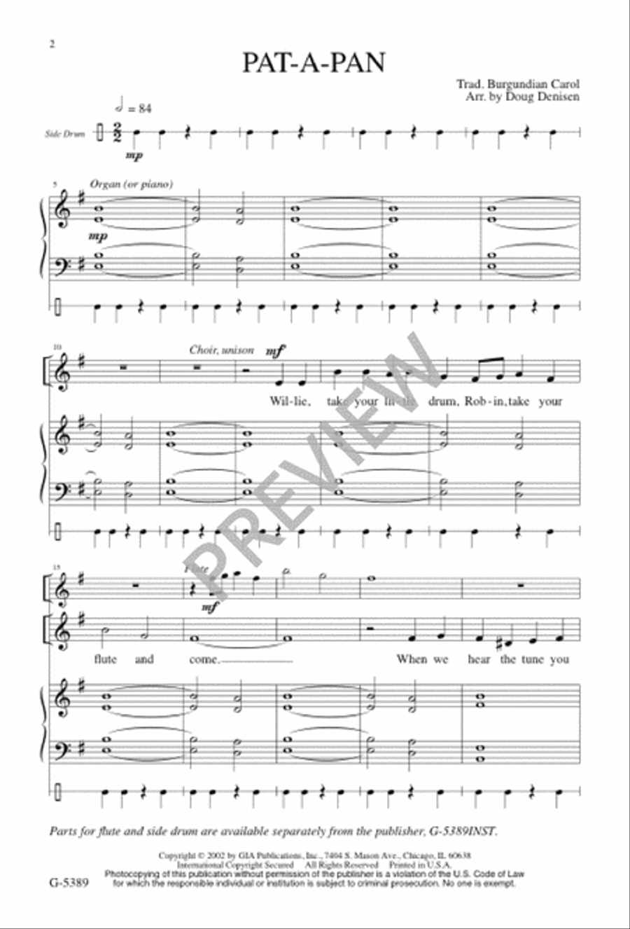Pat-a-pan 3-Part scores gallery preview page 3