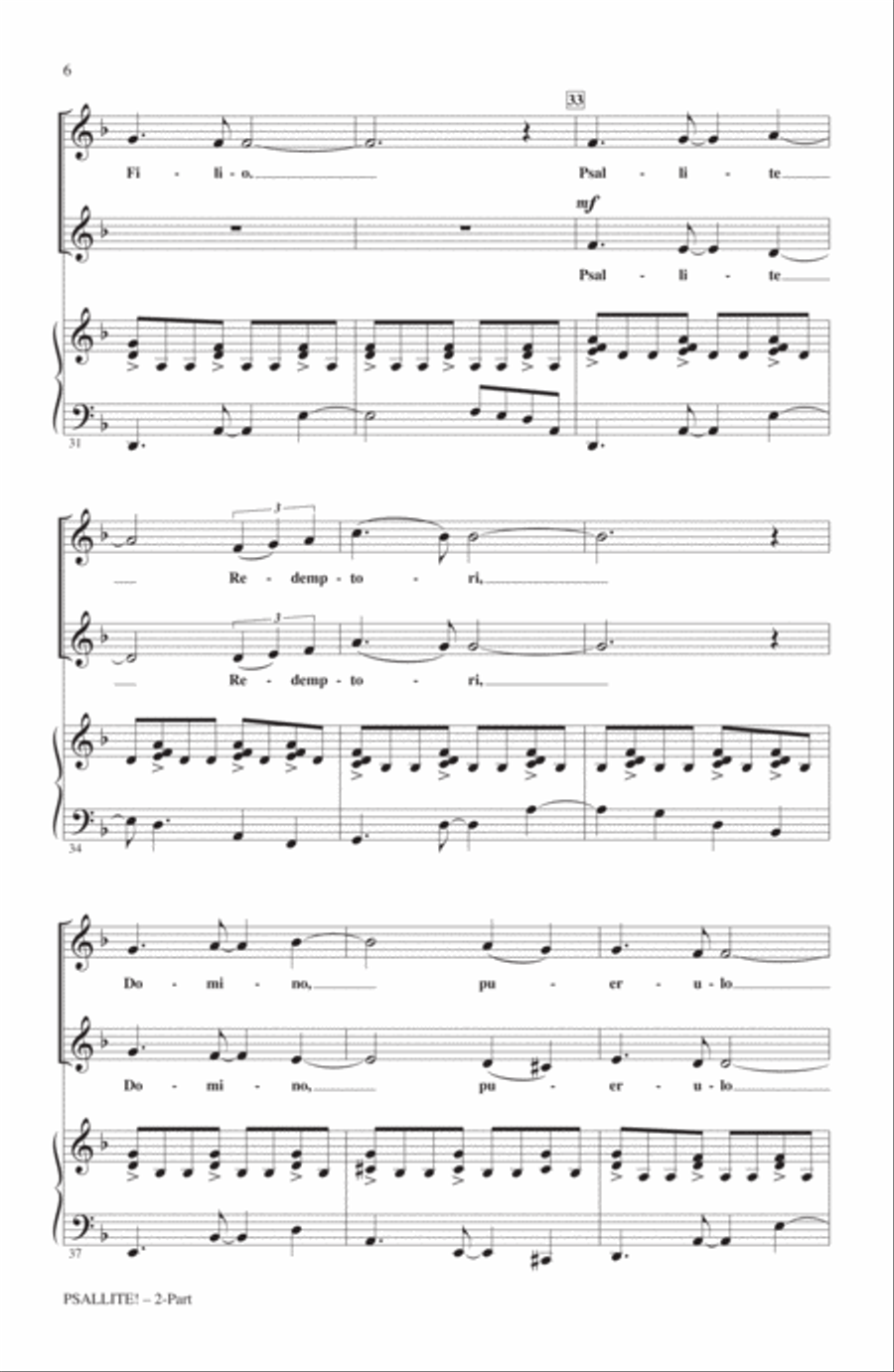 Psallite! Psallite! 2-Part scores gallery preview page 4