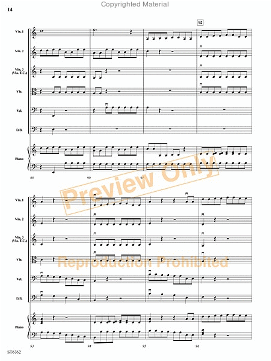 Electric Sinfonia String Orchestra scores gallery preview page 15
