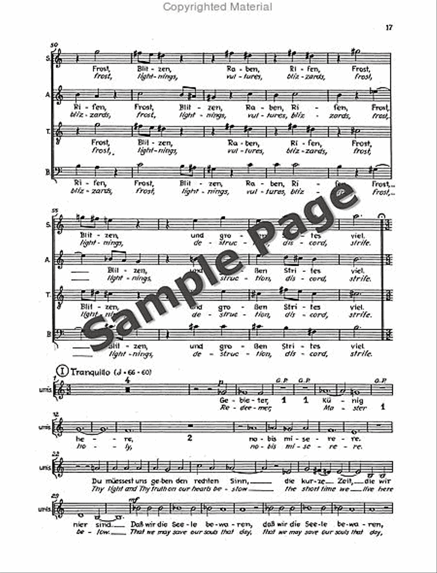 Der Tod Zu Basel Vocal Score 4-Part scores gallery preview page 20