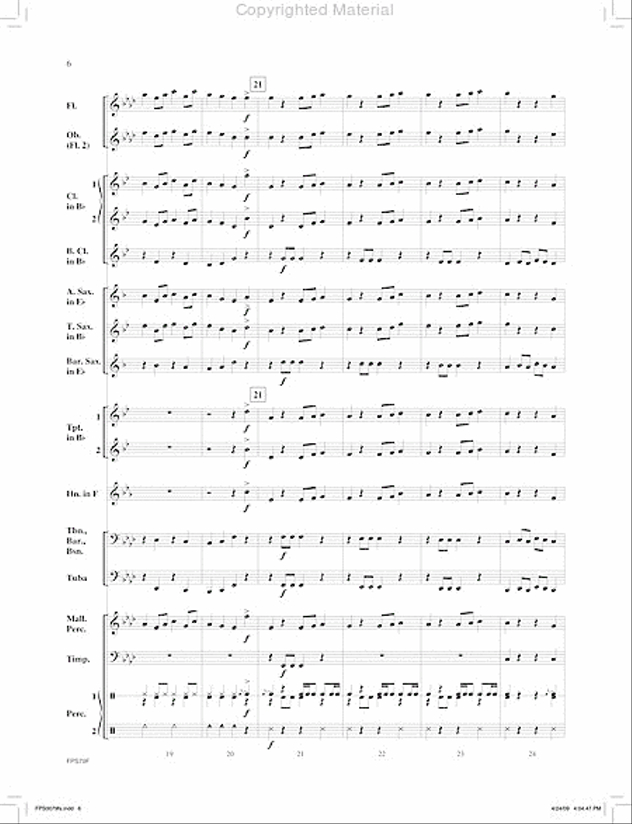 Phantom Echo Concert Band scores gallery preview page 7