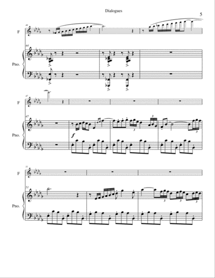 Dialogues Dialogues Flute Solo scores gallery preview page 5