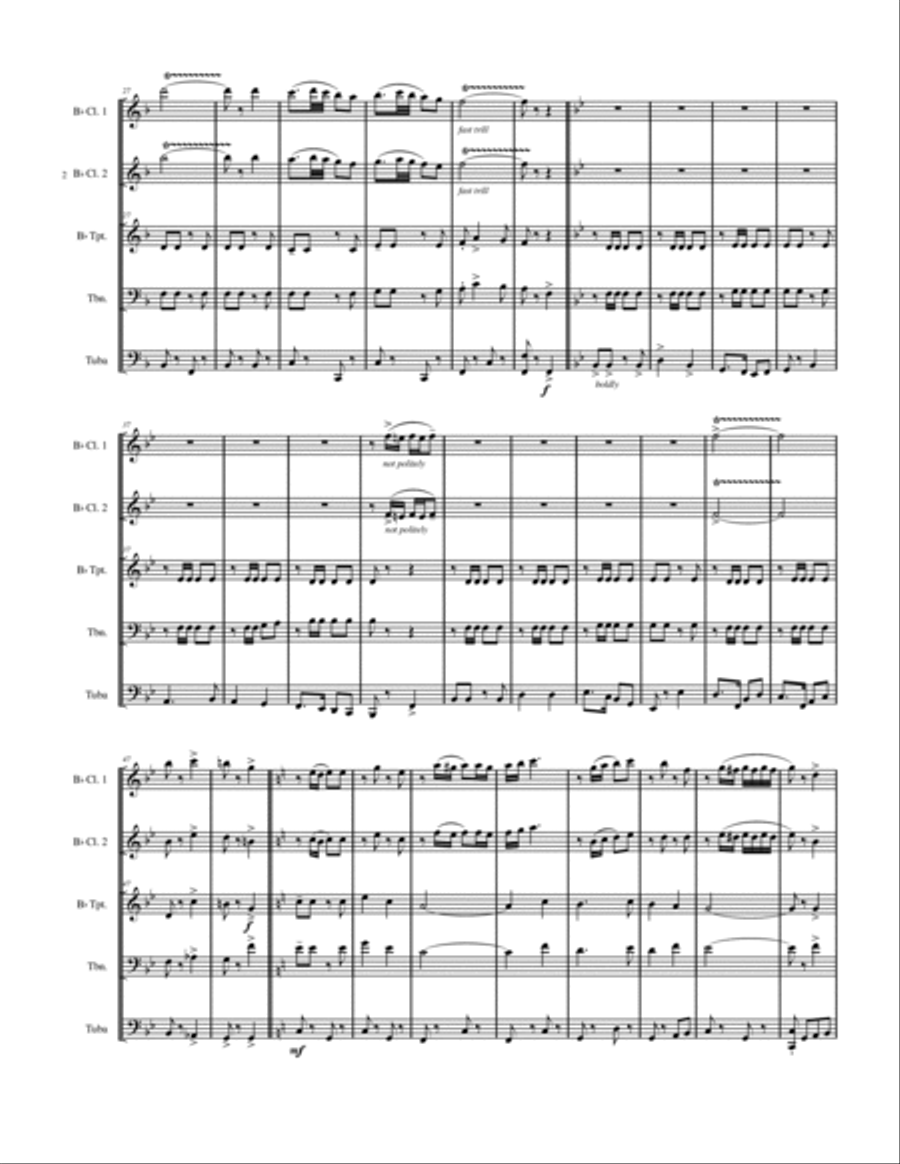 In Heaven There Is No Beer Clarinet scores gallery preview page 4