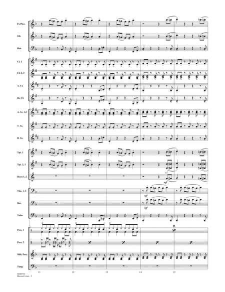 Blurred Lines - Conductor Score (Full Score)