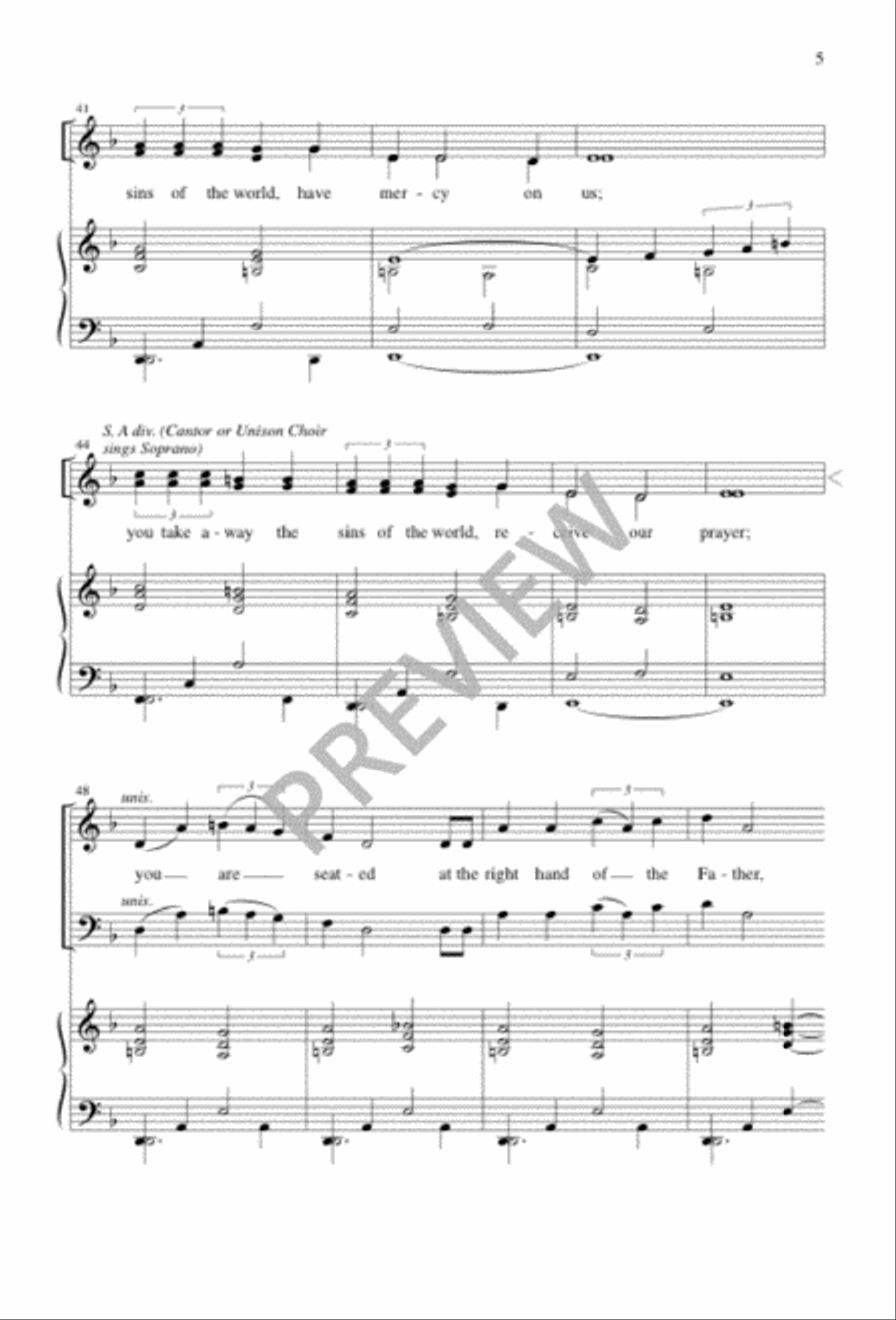 Christmas Gloria Christmas Gloria 4-Part scores gallery preview page 5
