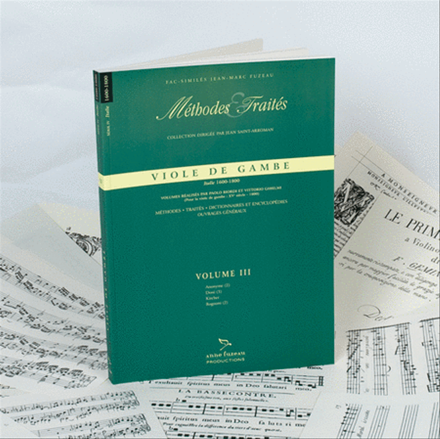 Methods & Treatises Viola da gamba - Volume 3 - Italy 1600-1800 Viola scores gallery preview page 1