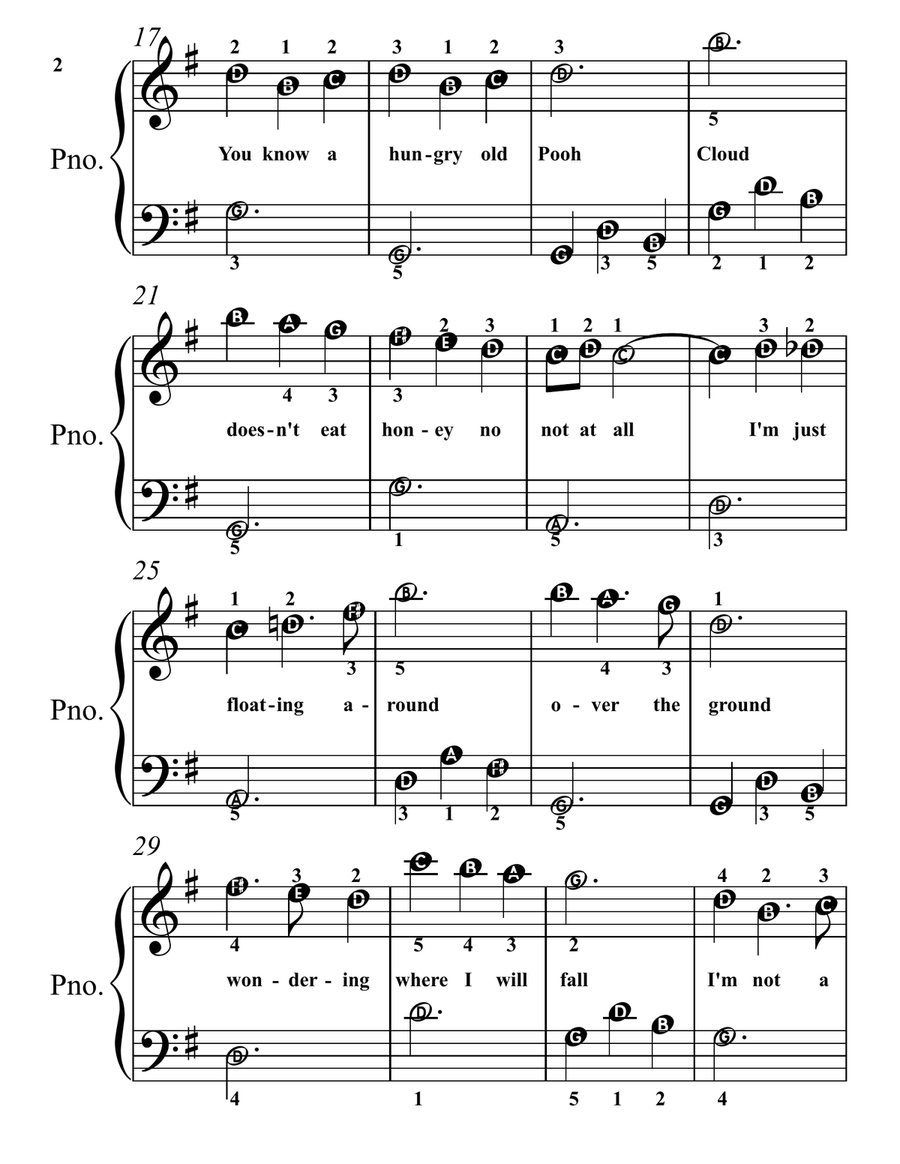 Little Black Rain Cloud Piano Method scores gallery preview page 2