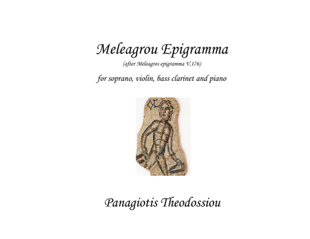 "Meleagrou Epigramma" for soprano, violin, bass clarinet and piano image number null